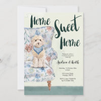 Cute Puppy Housewarming Party Invitation