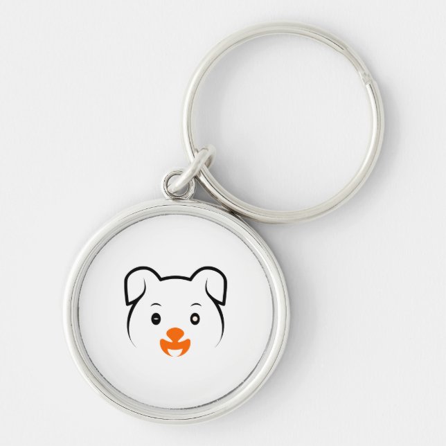 Cute Puppy Key Ring (Front)