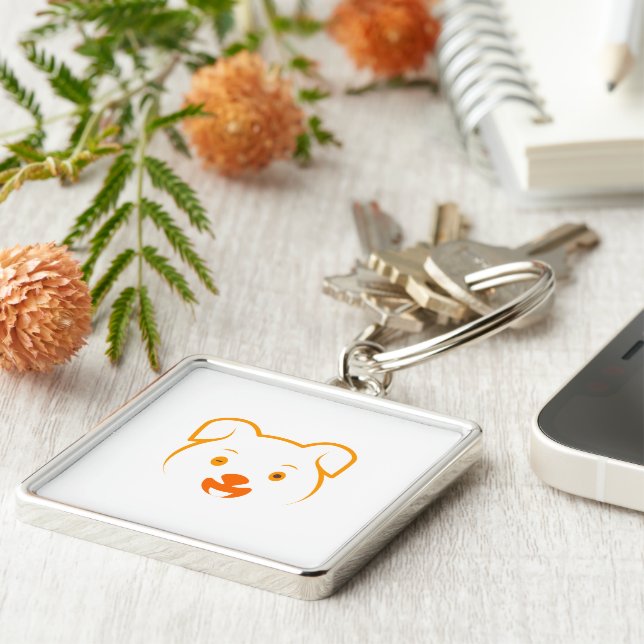 Cute Puppy Key Ring (Side)