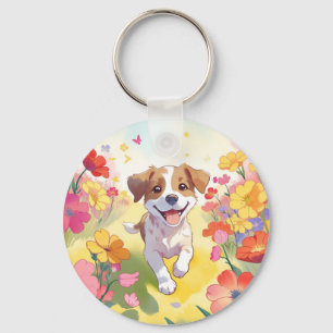Cute Puppy Key Ring