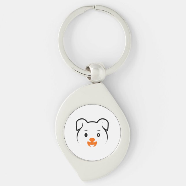 Cute Puppy Key Ring (Front)