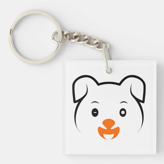 Cute Puppy Key Ring (Front)