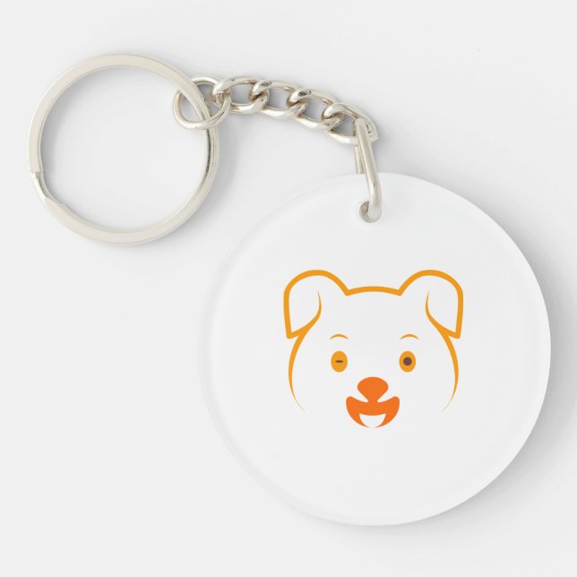Cute Puppy Key Ring (Front)