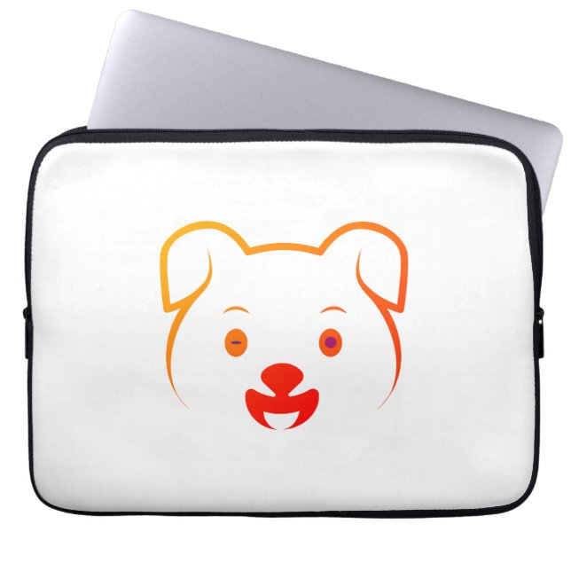 Cute Puppy Laptop Sleeve (Front)