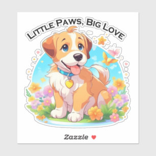 Cute Puppy Little Paws Big Love