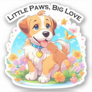 Cute Puppy Little Paws Big Love