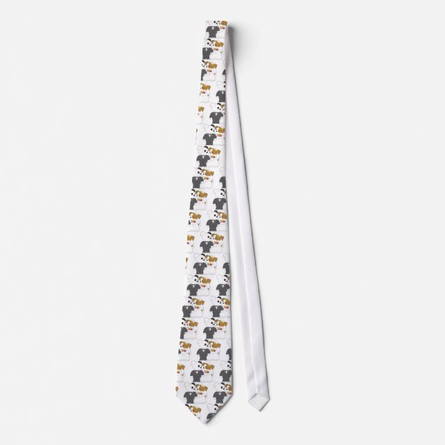Cute Puppy Marriage Tie (Front)