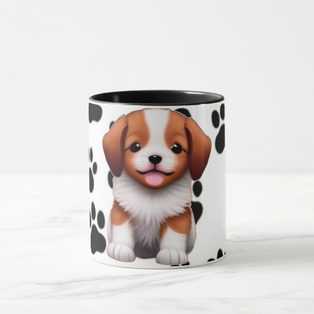 Cute puppy  mug (Center)