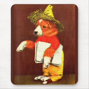 cute puppy paperboy mouse mat