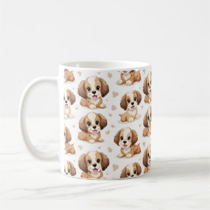 Cute Puppy Pattern Coffee Mug