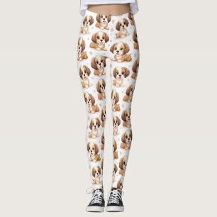 Cute Puppy Pattern Leggings
