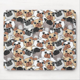 Cute Puppy Pattern Mouse Mat