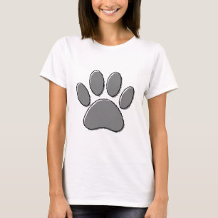 Cute Puppy Paw Drawing T-Shirt