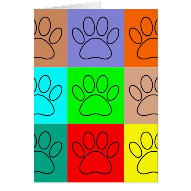 Cute Puppy Paws In Squares (Front)