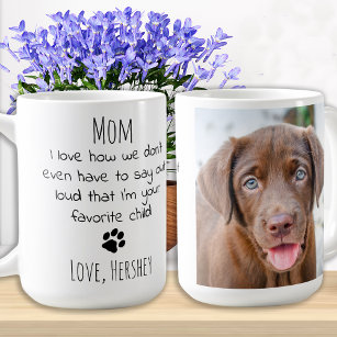 Cute Puppy Pet Photo Personalised Dog Mum Coffee Mug