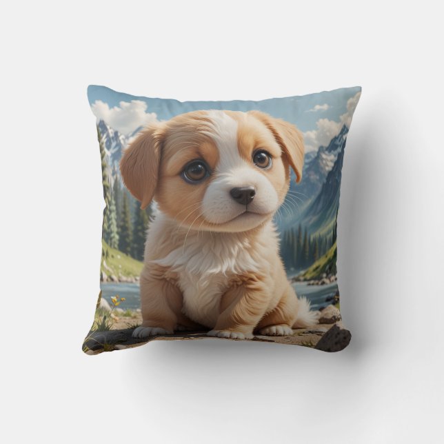 Cute puppy pillow cushion (Back)
