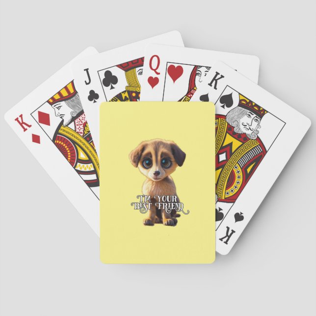 Cute puppy Poker Cards  (Back)