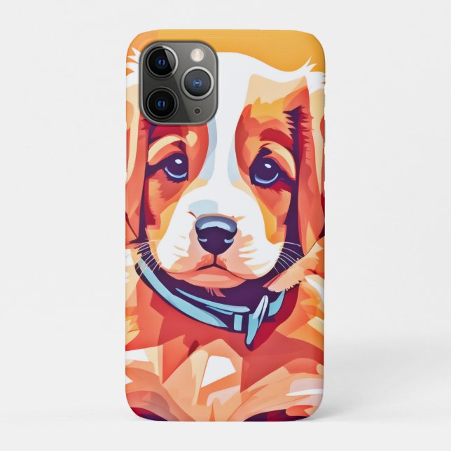 Cute Puppy Pop Art Case-Mate iPhone Case (Back)