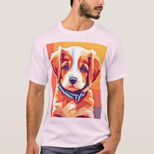 Cute Puppy Pop Art T-Shirt