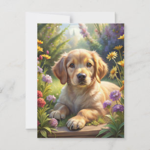 Cute Puppy Postcard