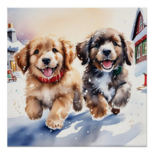 Cute puppy poster