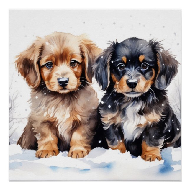 Cute puppy poster (Front)