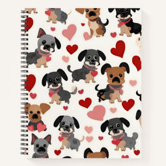 Cute puppy print Notebook