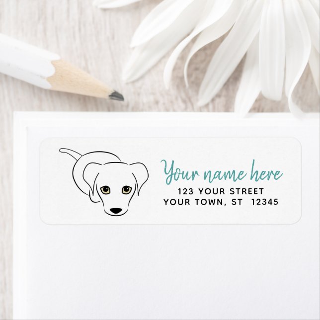 Cute Puppy Return Address Labels (Insitu)