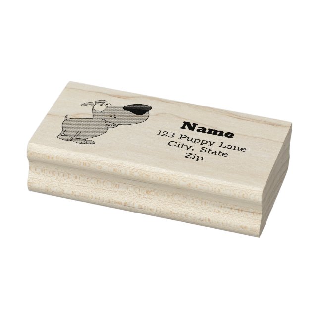 Cute Puppy Rubber Stamp (Stamp)