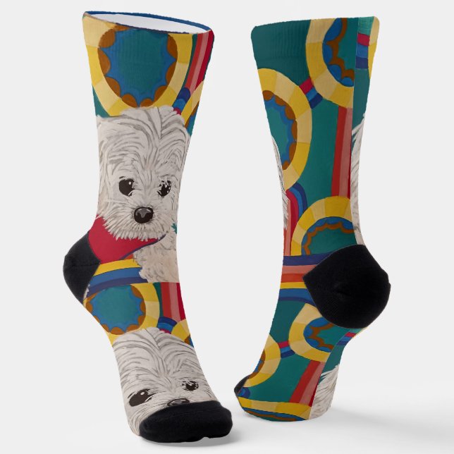 Cute Puppy Socks (Angled)
