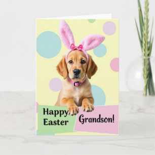 Cute Puppy Springtime Holiday Card