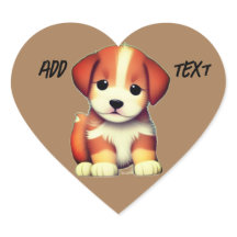 Cute puppy sticker