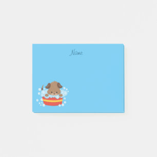 Cute Puppy taking a bath Post-it Notes