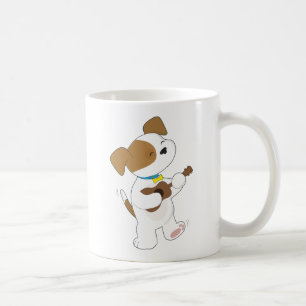 Cute Puppy Ukulele Coffee Mug