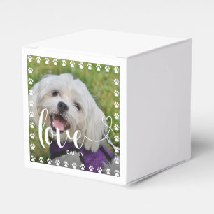 Cute Puppy Valentines Day Pet Puppy Dog Photo Favour Box