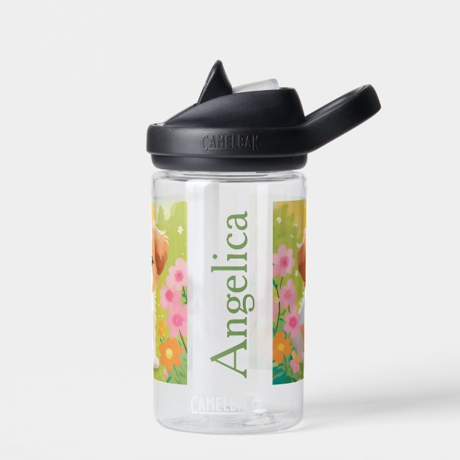 Cute Puppy Water Bottle (Left)