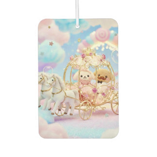 Cute Puppy Wedding Fairytale Carriage Car Air Freshener