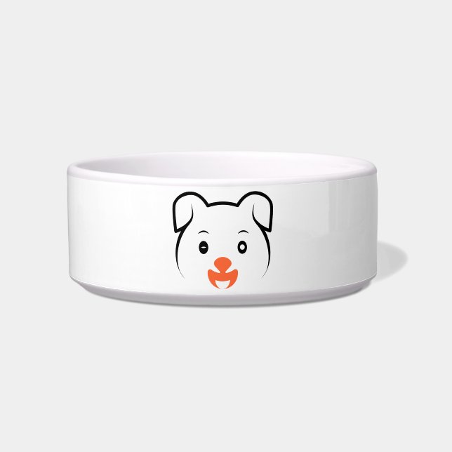 Cute Puppy Wink Bowl (Front)