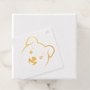 Cute Puppy Wink Favour Tags