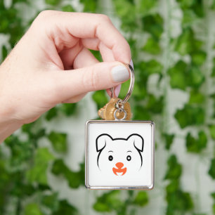 Cute Puppy Wink Key Ring