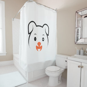 Cute Puppy Wink Shower Curtain