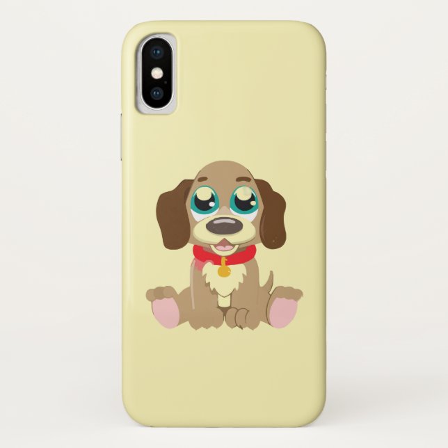Cute Puppy With Beautiful Eyes Case-Mate iPhone Case (Back)