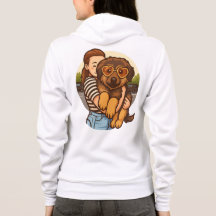 Cute Puppy with Heart Sunglasses 