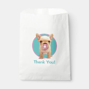 Cute Puppy with Pacifier Favour Bags