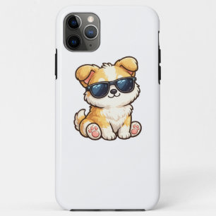 Cute Puppy with Sunglasses Kawaii Design iPhone 11 Pro Max Case