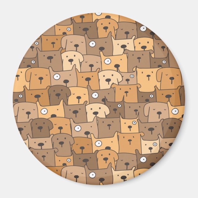 Cute Pups Magnet (Front)