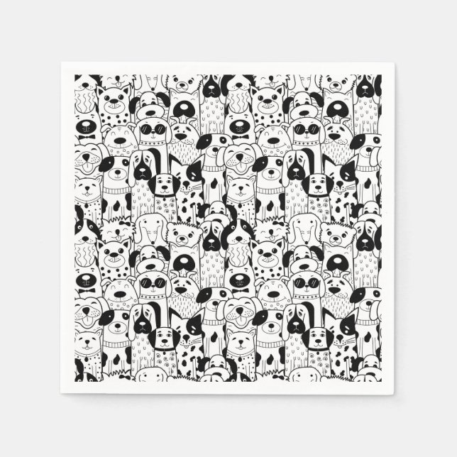 Cute Pups Napkins (Front)