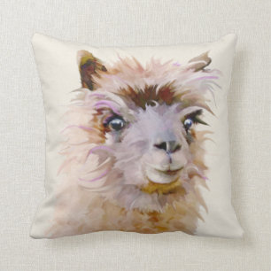 Cute purple alpaca cushion
