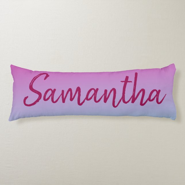 Cute Purple and Blue Ombre Body Cushion (Front)