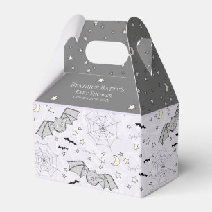 Cute Purple Baby Bats Halloween Favour Box